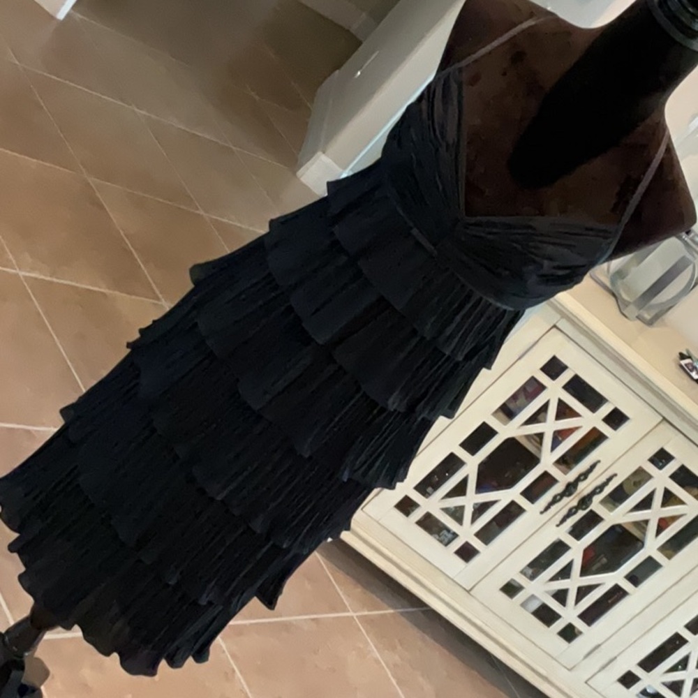 ESCADA COUTURE vintage little black dress, back zip, size 36